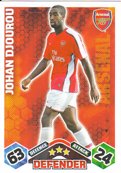 Johan Djourou Arsenal 2009/10 Topps Match Attax #4
